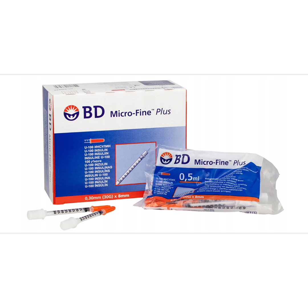 Insulin syringe BD Micro Fine Plus U100 0.5ml (10 pcs)